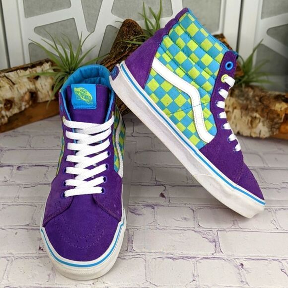 Vans Other - Vans Sk8-Hi 'Crazy Check - Ultraviolet' High Top Sneakers